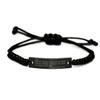 Take Thai Real Origin Bible Verse Black Rope Bracelet,1 Corinthians 13:7-8 Love Bears All Things,Inspirational Bracelet,Christian Inspired Quote view 1