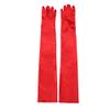 "Maigk 20.47'' Satin Evening Gloves Long Party Dance Elbow Arm Length Opera Cosplay (1, Red)" view 1