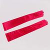 "Maigk 20.47'' Satin Evening Gloves Long Party Dance Elbow Arm Length Opera Cosplay (1, Red)" view 2