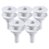 SEAFLO  Thru Hull Fitting Marine Boat, Polypropylene, Plastic Drain Overflow Connector, Corrosion Resistant Saltwater Safe, Transom Mount, Bilge Port Deck Outlet, 4-Year Warranty (White, 2-Pack) view 1