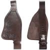 CHALLENGER Horse Western Adult Tooled Brown Leather Replacement Saddle Fenders 5211DB view 1