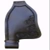 CHALLENGER Horse Western Adult Tooled Brown Leather Replacement Saddle Fenders 5211DB view 3