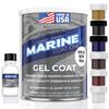 Marine Coat One Iso/Npg Gel Coat White with Wax with MEKP Catalyst for Hardening, with 6 Color Tinting Pigments, Gel Coat Repair Kit for Boats, Fiberglass (1 Quart) view 1