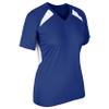 CHAMPRO Women's Standard Check Fastpitch Softball Jersey, Royal, White, 2X-Large