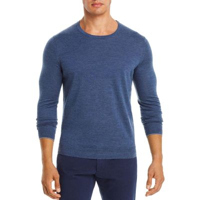 Dylan Gray Mens Wool Blend Crew Neck Pullover Sweater Blue XL