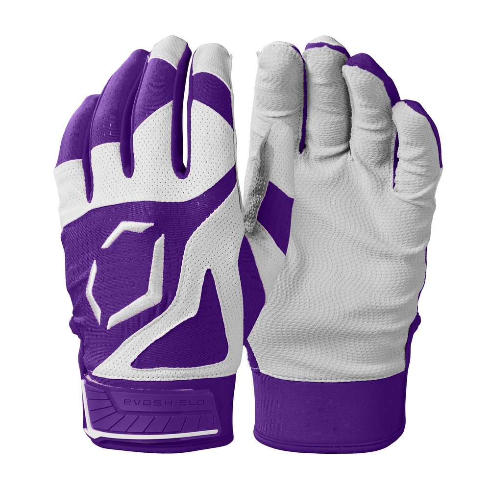 EvoShield SRZ-1 Youth Batting Gloves - Purple, Youth Small
