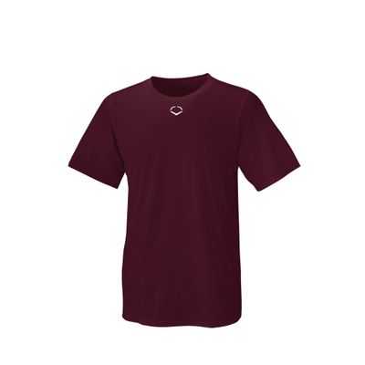 Evoshield Men's E306 Tech Tee Baseball Shirt-Cardinal,Large
