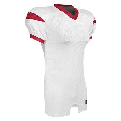 CHAMPRO Unisex-Youth Backer Football Jersey, White/Red, Large