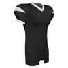 CHAMPRO Backer Football Game Jersey, Adult Medium, Black, White view 1