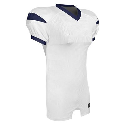 CHAMPRO Standard Backer Adult Football Jersey, White/Navy, Medium