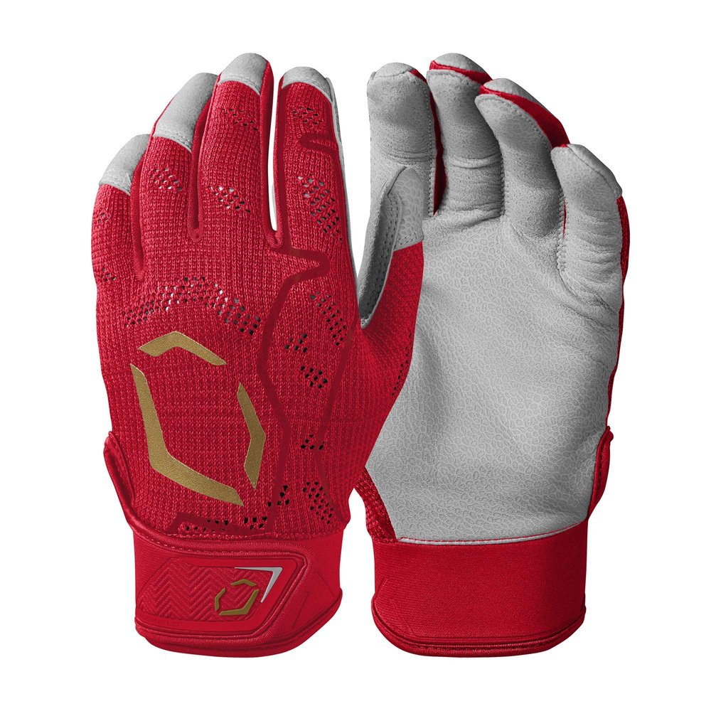 EvoShield Pro-SRZ Adult Batting Gloves - Scarlet, XX-Large