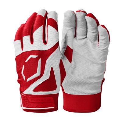 EvoShield SRZ-1 Adult Batting Gloves - Scarlet, Medium