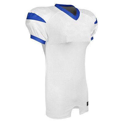 Backer Football Game Jersey, Adult Large, White, Royal