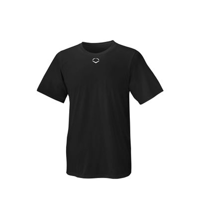 Evoshield Men's E306 Tech Tee Baseball Shirt-Black,3X Large