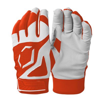 EvoShield SRZ-1 Youth Batting Gloves - Orange, Youth Large