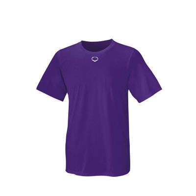 Evoshield Men's E306 Tech Tee Baseball Shirt-Purple,Large