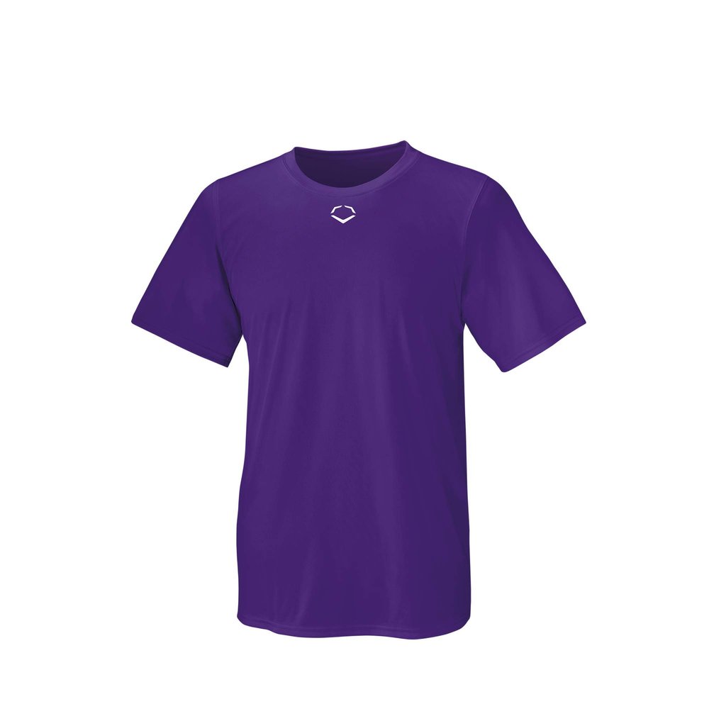 Evoshield Men's E306 Tech Tee Baseball Shirt-Purple,Large