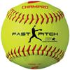 CHAMPRO 12" Fast Pitch Softball, Unaffiliated for Practice, Leather Cover view 1