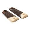 Compatible Replacement for 1911 Colt Full Size Rosewood Grips w/Faux Ivory Accent Bonus 4 Gold Screws view 4