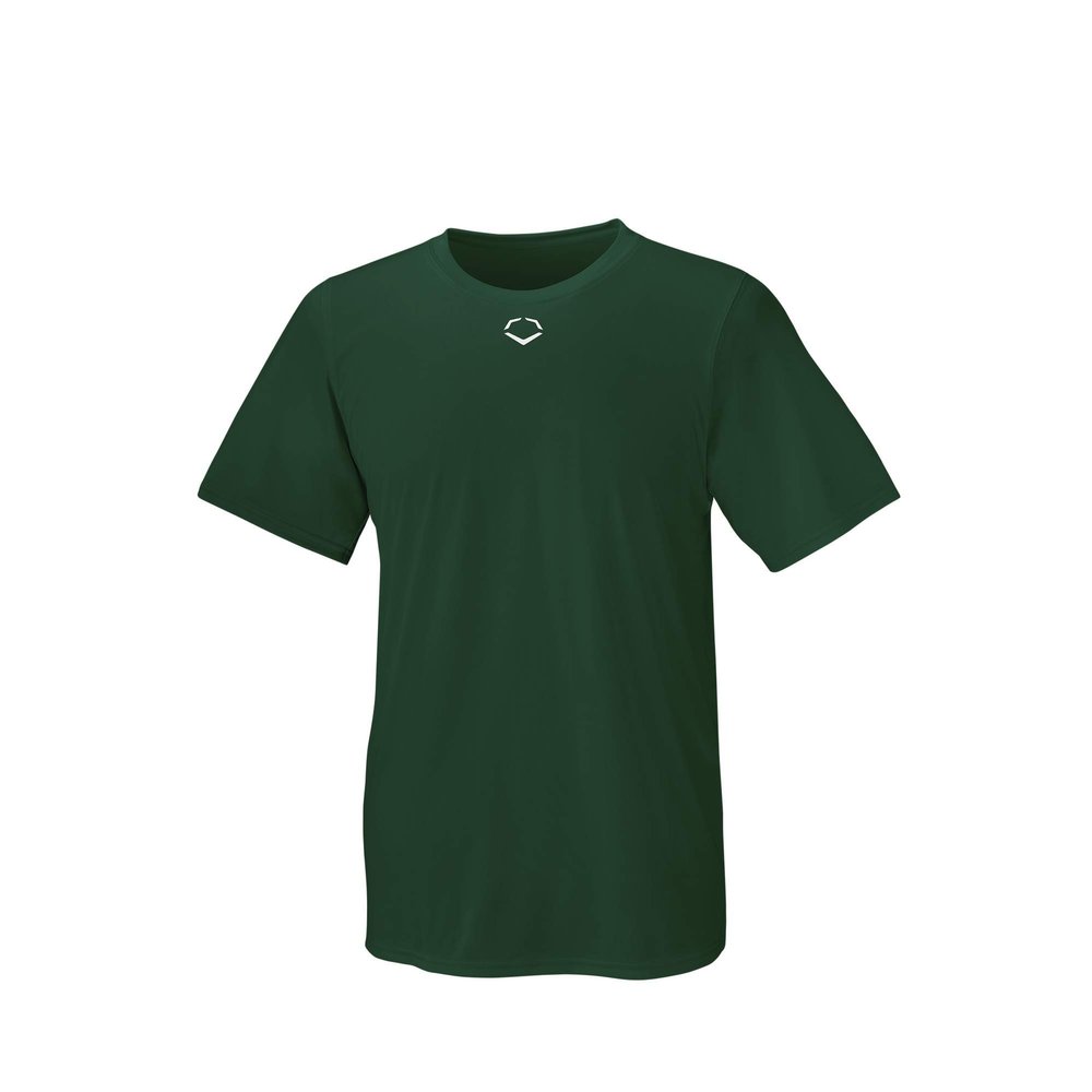Evoshield Men's E306 Tech Tee Baseball Shirt-Dark Green,2X Large