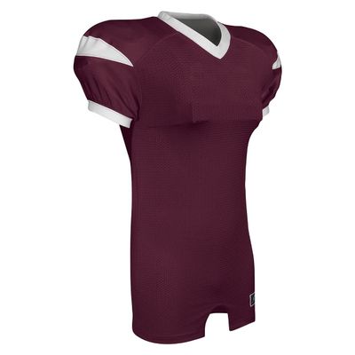 CHAMPRO Men's Backer Youth Football Jersey, Maroon/White, Large