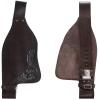 CHALLENGER Horse Western Adult Tooled Brown Leather Replacement Saddle Fenders 5229DB view 1