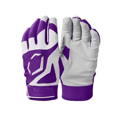 EvoShield SRZ-1 Youth Batting Gloves - Purple, Youth Medium