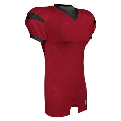 CHAMPRO Men's Standard Backer Adult Football Jersey, Red/White, Large