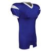 CHAMPRO Backer Football Game Jersey, Adult Medium, Royal, White view 1