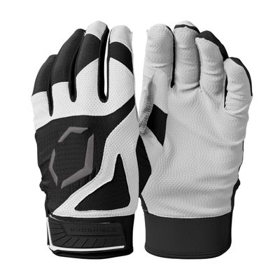 EvoShield SRZ-1 Adult Batting Gloves - Black, Medium