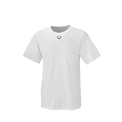 Evoshield Men's E306 Tech Tee Baseball Shirt-Team White,2X Large