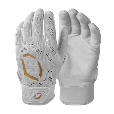 EvoShield Pro-SRZ Adult Batting Gloves - White, XX-Large