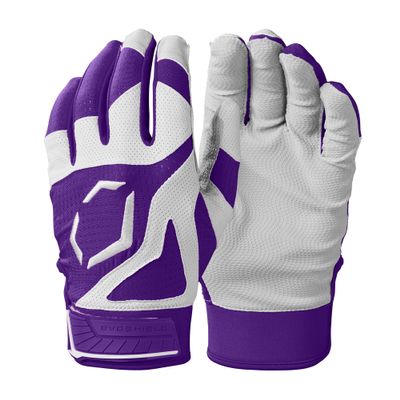 EvoShield SRZ-1 Adult Batting Gloves - Purple, Large