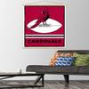 Trends International NFL Arizona Cardinals - Retro Logo 15 Wall Poster, 22.37" x 34.00", Premium Print and Beechwood Hanger Bundle view 2