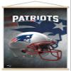 Trends International NFL New England Patriots - Helmet 16 Wall Poster, 22.375" x 34", Premium Print and Beechwood Hanger Bundle view 1