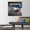 Trends International NFL New England Patriots - Helmet 16 Wall Poster, 22.375" x 34", Premium Print and Beechwood Hanger Bundle view 2