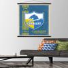 Trends International NFL Los Angeles Chargers - Retro Logo 17 Wall Poster, 22.375" x 34", Premium Print and Black Hanger Bundle view 2