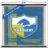 Trends International NFL Los Angeles Chargers - Retro Logo 17 Wall Poster, 22.375" x 34", Premium Print and Black Hanger Bundle view 3