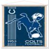 Trends International NFL Indianapolis Colts - Retro Logo 14 Wall Poster, 22.375" x 34", Premium Print and White Hanger Bundle view 1