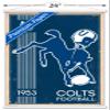 Trends International NFL Indianapolis Colts - Retro Logo 14 Wall Poster, 22.375" x 34", Premium Print and White Hanger Bundle view 3