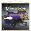 Trends International NFL Minnesota VIkings - Helmet 16 Wall Poster, 22.375" x 34", Premium Print and Beechwood Hanger Bundle view 1