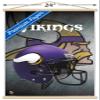 Trends International NFL Minnesota VIkings - Helmet 16 Wall Poster, 22.375" x 34", Premium Print and Beechwood Hanger Bundle view 3