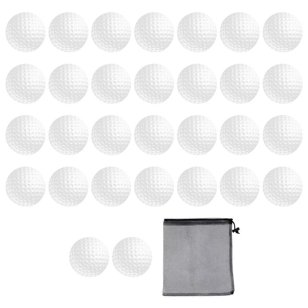 Bac-kitchen 30 Pack Foam Golf Practice Balls - Realistic Feel and Limited Flight Training Balls for Indoor or Outdoor
