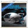 Trends International NFL Carolina Panthers - Helmet 16 Wall Poster, 22.375" x 34", Premium Print and Beechwood Hanger Bundle view 3
