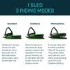 Gizmo Riders Skidrifter Sled for Kids, Snow Sled with Brake for Ages 3 and Up, Weight Capacity 150 lbs (Mystic Green) view 3
