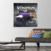 Trends International NFL Minnesota VIkings - Helmet 16 Wall Poster, 22.375" x 34", Premium Print and White Hanger Bundle view 2
