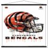 Trends International NFL Cincinnati Bengals - Drip Helmet 20 Wall Poster, 22.375" x 34", Premium Print and Black Hanger Bundle view 1