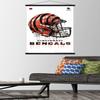 Trends International NFL Cincinnati Bengals - Drip Helmet 20 Wall Poster, 22.375" x 34", Premium Print and Black Hanger Bundle view 2