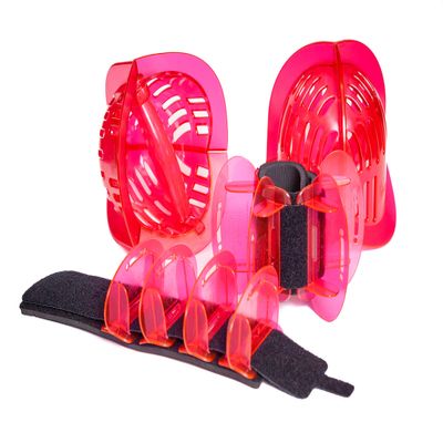 AquaLogix Total Body Water Weights Bundle, Polycarbonate Upper Body Bells & Padded Lower Body Fins, Pool Exercise Equipment, Water Aerobics, Colors Indicate Resistance Level (Pink = Medium)