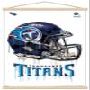 Trends International NFL Tennessee Titans - Drip Helmet 20 Wall Poster, 22.375" x 34", Premium Print and Beechwood Hanger Bundle view 1